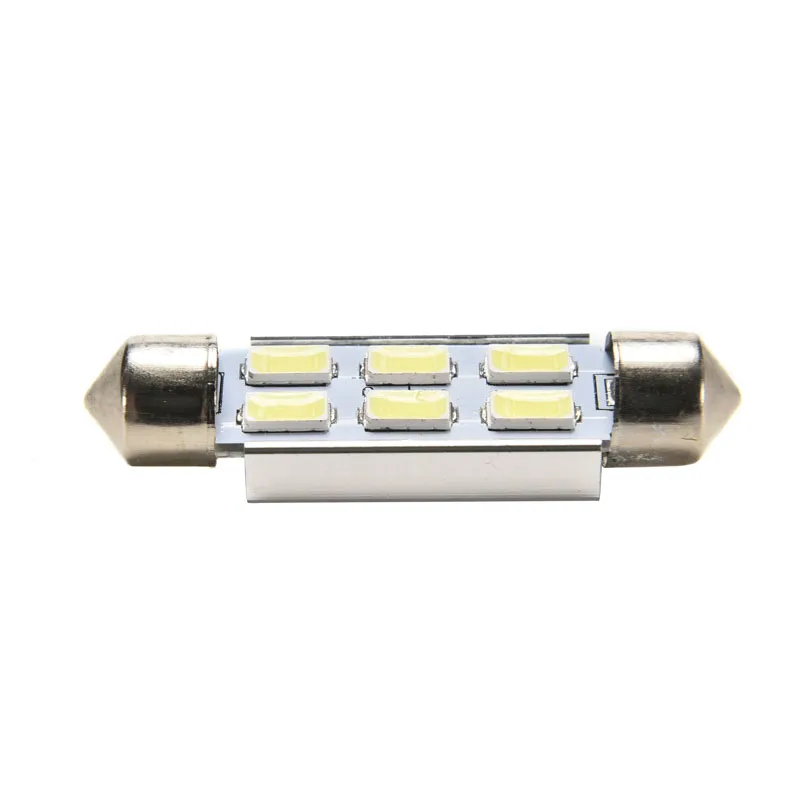 

10pcs 6led Auto Reading White DC12V Lights Festoon CANBUS 36MM Led C5W ERROR FREE 6 SMD 5730 LED car interior Dome light bulbs