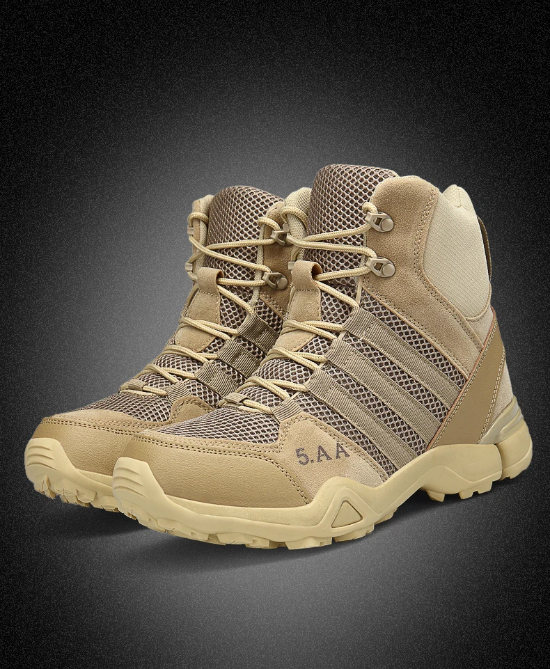 DESERT RAM Brand Men's Boots Winter Men Chukka Military Combat Boots Leather Desert Work Safety Shoes Tactical Army Ankle Boot (14)