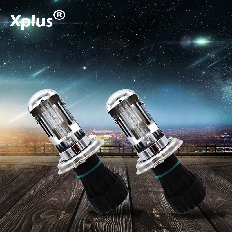 Xplus H4 HID Биксеноновая Лампа 6000k 8000k H4h/l 12 В 35W55W сменная фара 3000k 4300K 5000K 12000k для