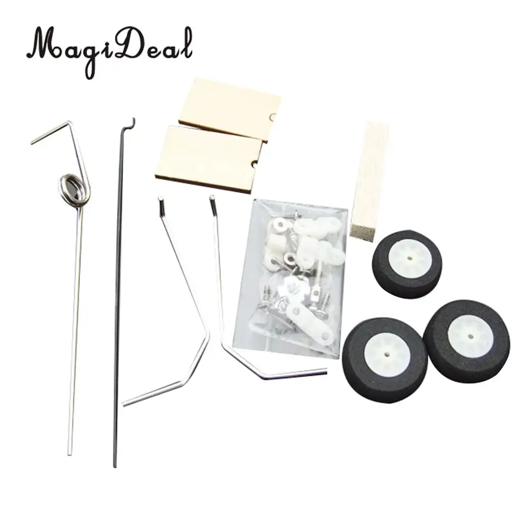 High Quality 1 Set Main Landing Gear Wheel Kit for RC Airplane Modelling Remote Control Parts Replacement