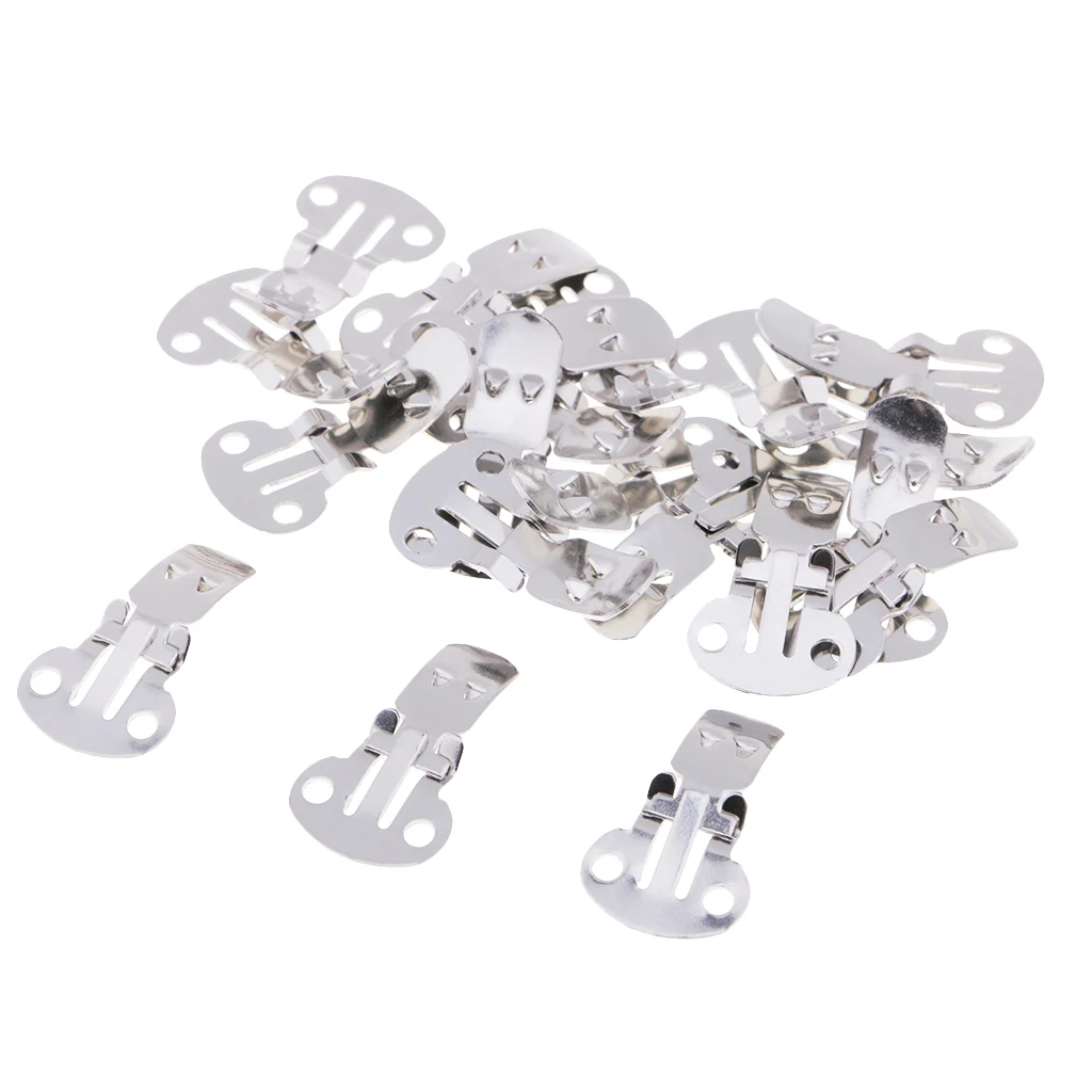Wholesale 60 Pieces Assorted Size Stainless Steel Blank Shoe Clips Bulk Supplies for DIY Crafts