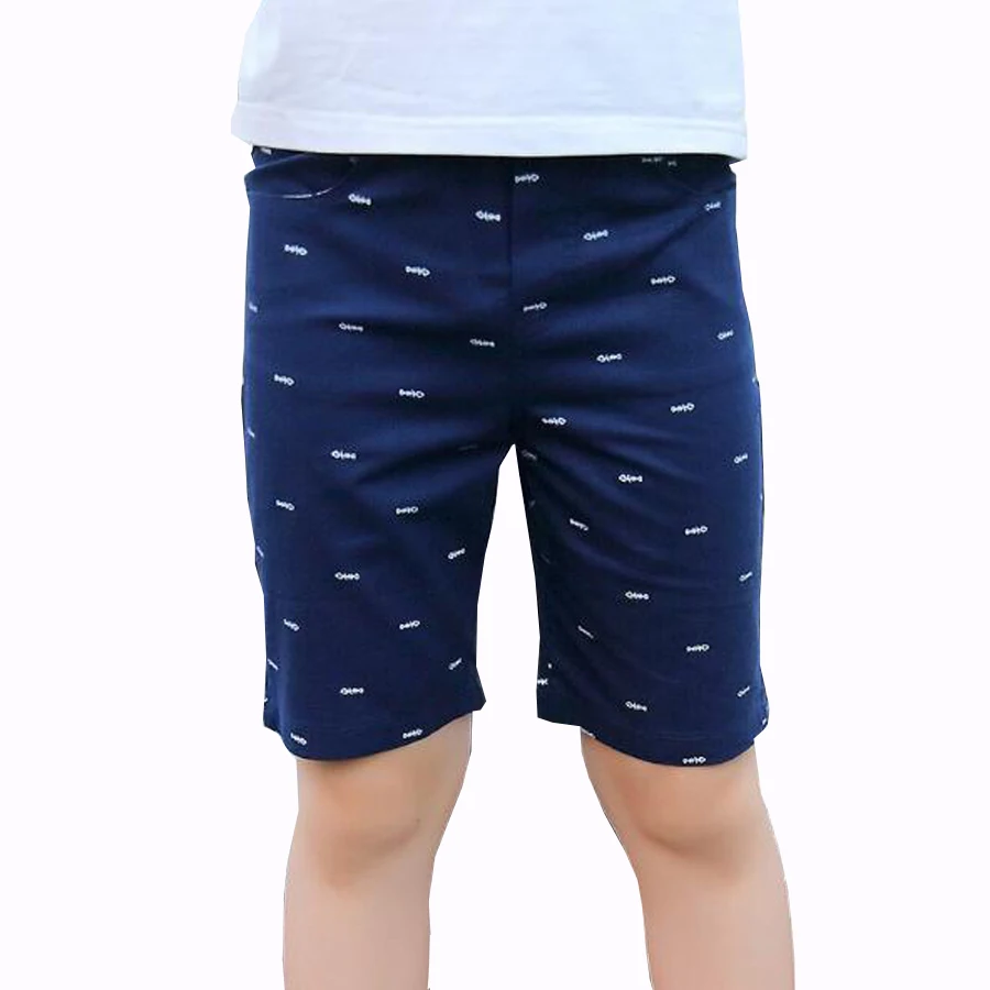 Повседневные штаны для мальчиков; хлопковые шорты до колена для мальчиков; Детские пляжные брюки; детские спортивные брюки; От 3 до 15 лет; детские летние брюки; шорты для подростков - Цвет: 6618blue