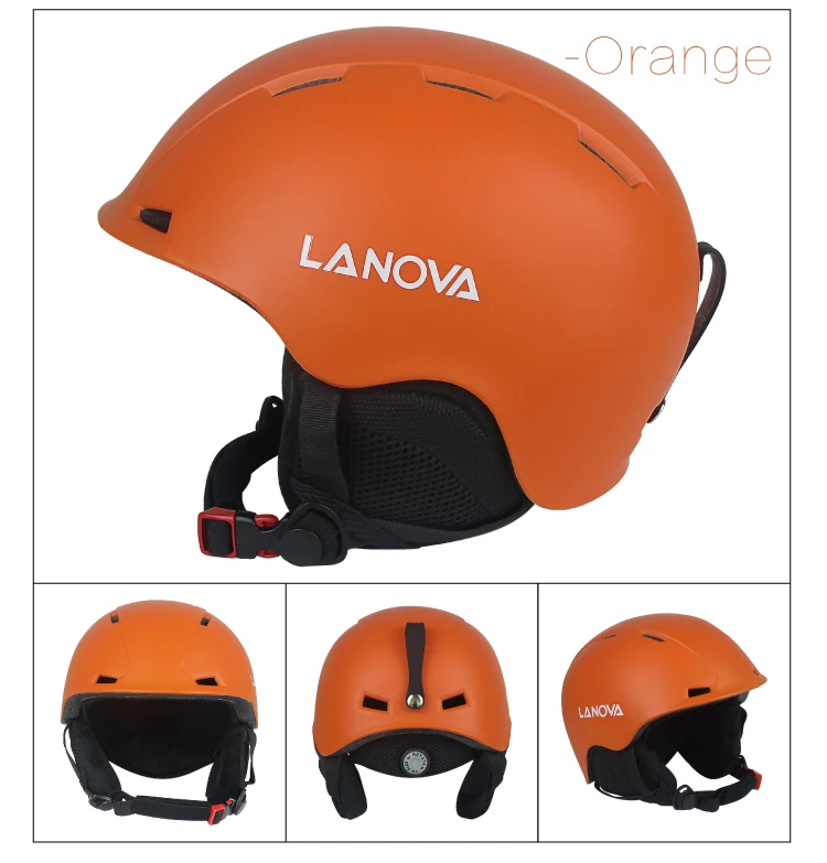 Фирменный профессиональный лыжный шлем LANOVA, лыжный шлем для взрослых, MS шлем для катания на коньках/скейтборд, многоцветные снежные спортивные шлемы