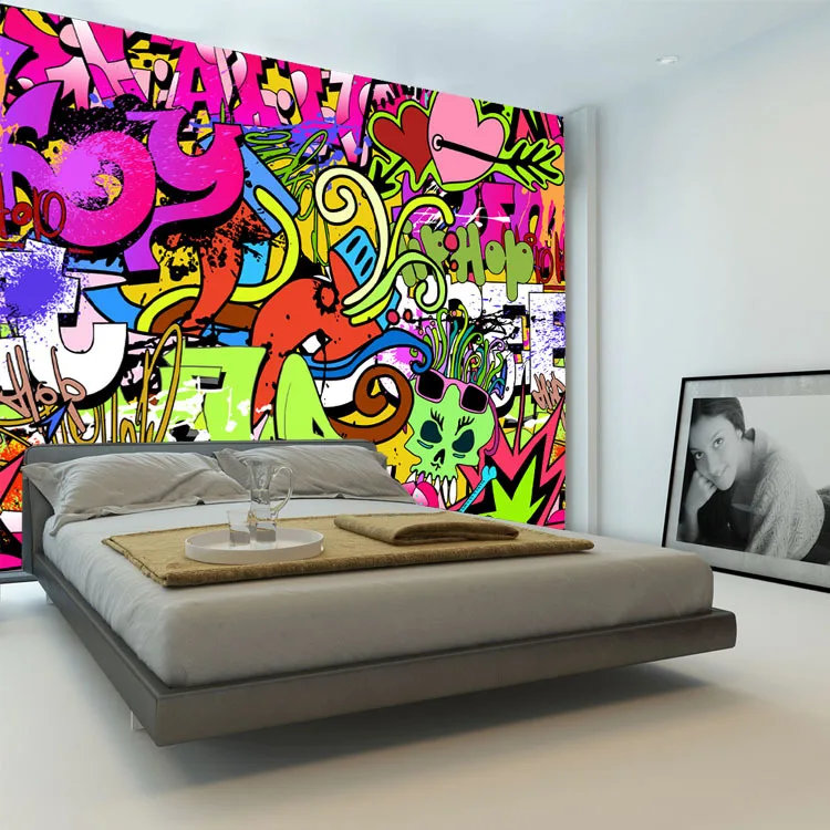 Graffiti Boys Urban Art Photo Wallpaper Custom Wall Mural Street Culture Wallpaper Large Wall Art Bedroom Hallway Kid Room Decor Wallpapers Aliexpress