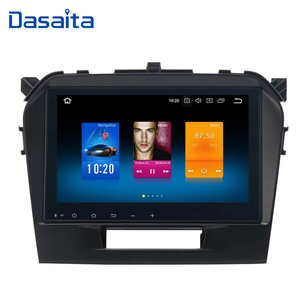 

Dasaita 9"Android 8.0 Oreo Car GPS for Suzuki Vitara 2016 2017 with Auto Stereo 4*50W MP4 Radio Head Unit Support WiFi 4G Lte