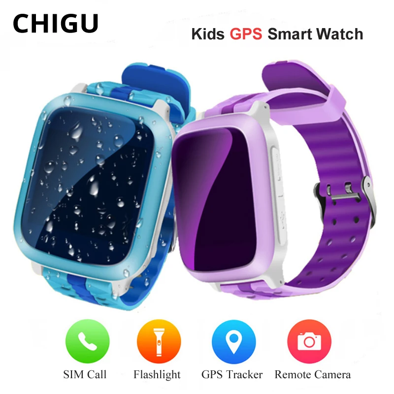 Chigu DS18 GPS Smart Watch Kids Sport Watch Waterproof Smartwatch With Camera SIM Card Relogio Smart Baby Watch for iOS Android