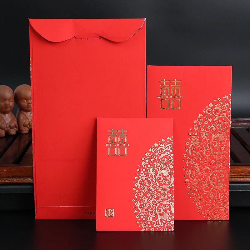 20Pc Chinese New Year Traditional Double Happiness Wedding Red Money