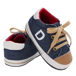 Новорожденных Для маленьких мальчиков Осенняя обувь модная младенцы обуви для маленьких мальчиков повседневная обувь первые ходоки