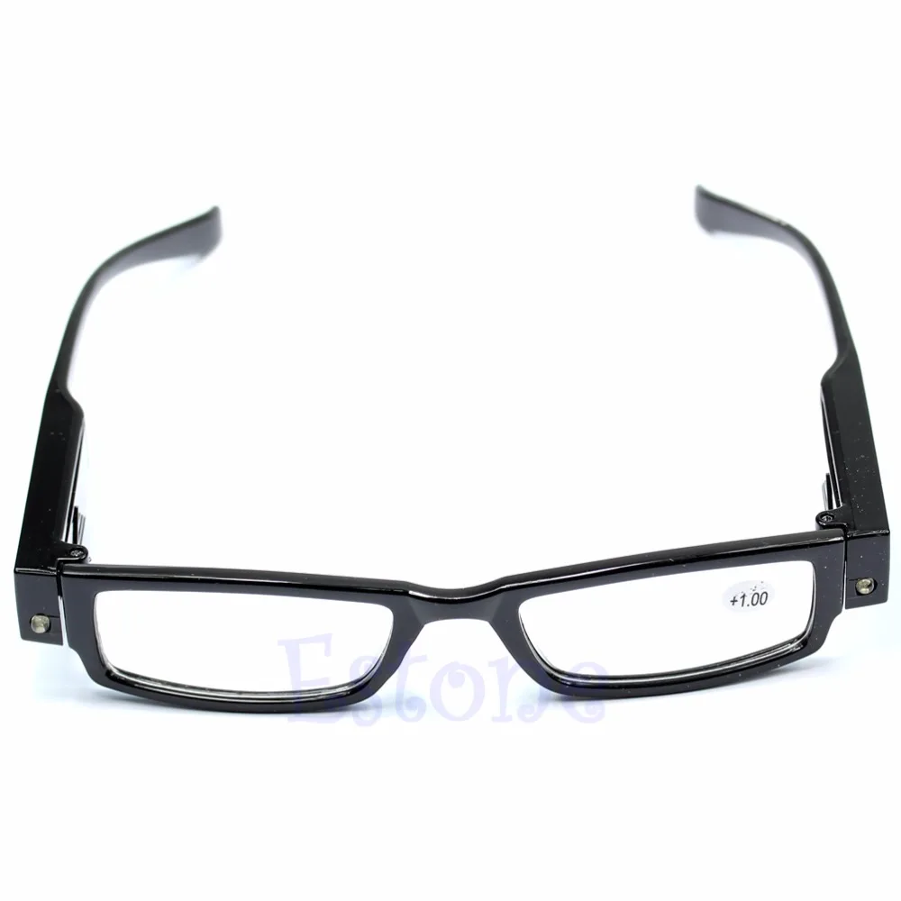 

LED Light UP Multi Strength Reading Glasses Eyeglass Spectacle Diopter Magnifier