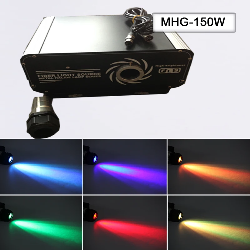High power 150w metal halogen fiber optic cold light source enginein