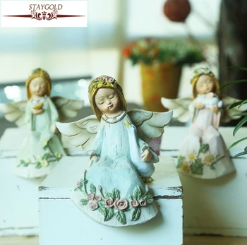 

Kawaii Resin Crafts Dream Angel Home Decoration Accessories Desktop Fairy Garden Miniatures Garden Decoration