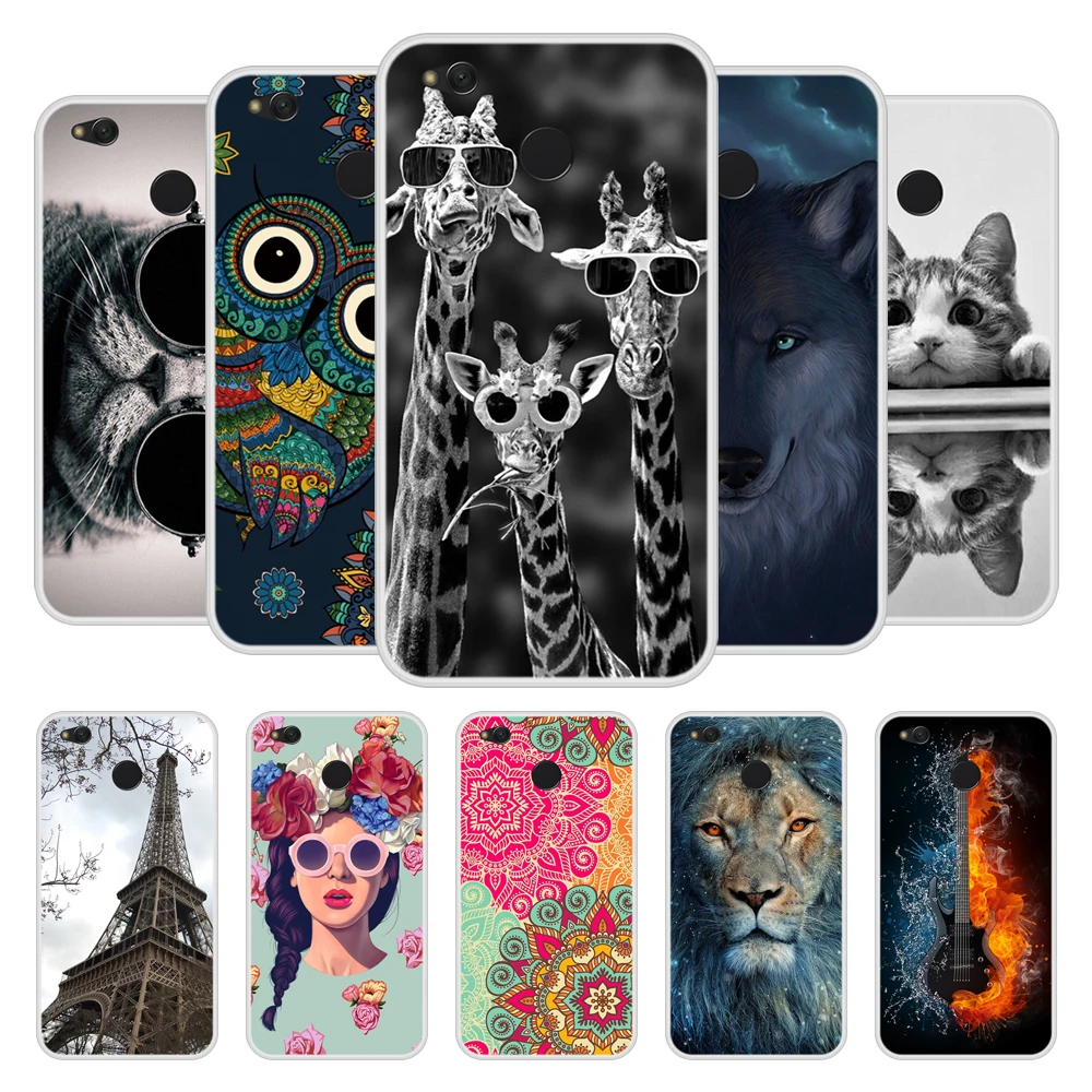 

Phone Case for Xiaomi Redmi 4X Soft Silicone TPU Chic Pattern Paint for Xiaomi Redmi 4 X Case