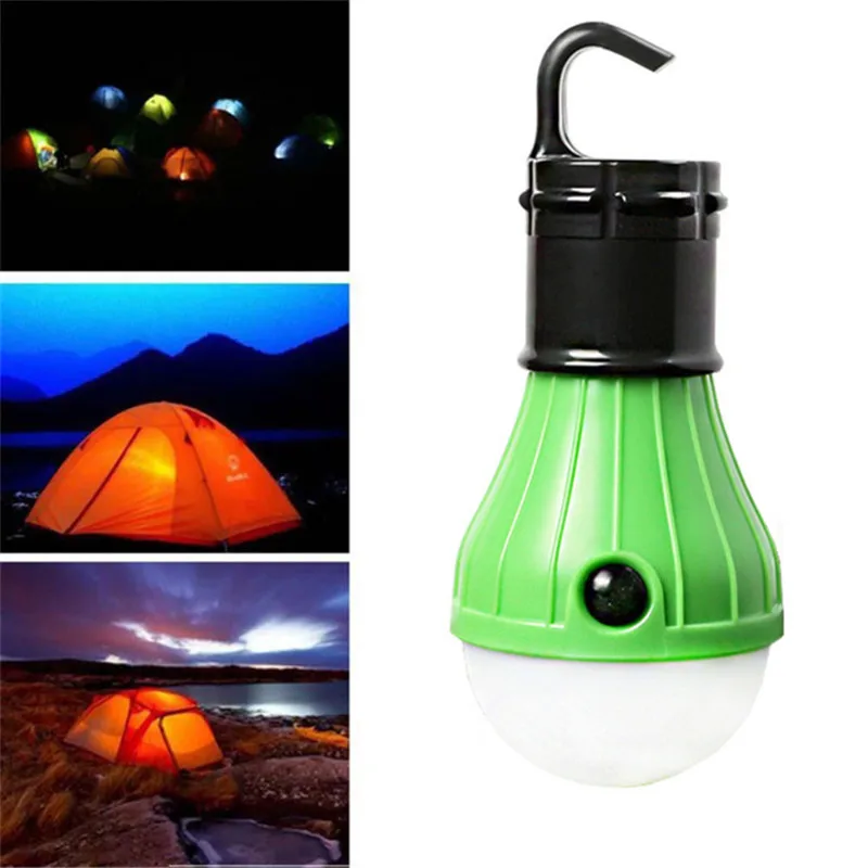 1pcs High Quality Portable Outdoor Hanging 3LED Camping Tent Light 3