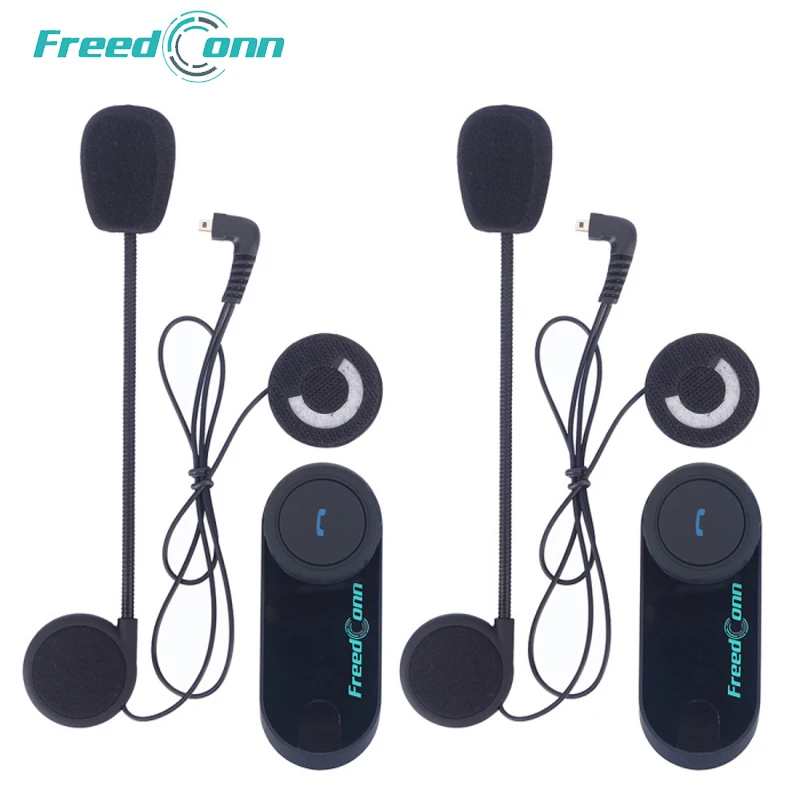 

FreedConn 2 pcs T-COM VB Moto wireless Helmet Headset 800M Bluetooth Interphone Motorcycle Intercom with FM Radio