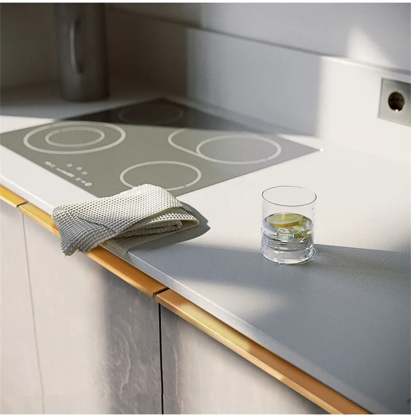 MODERN Tab Edge Finger Pull Furniture Hardware Polished Chrome Handle