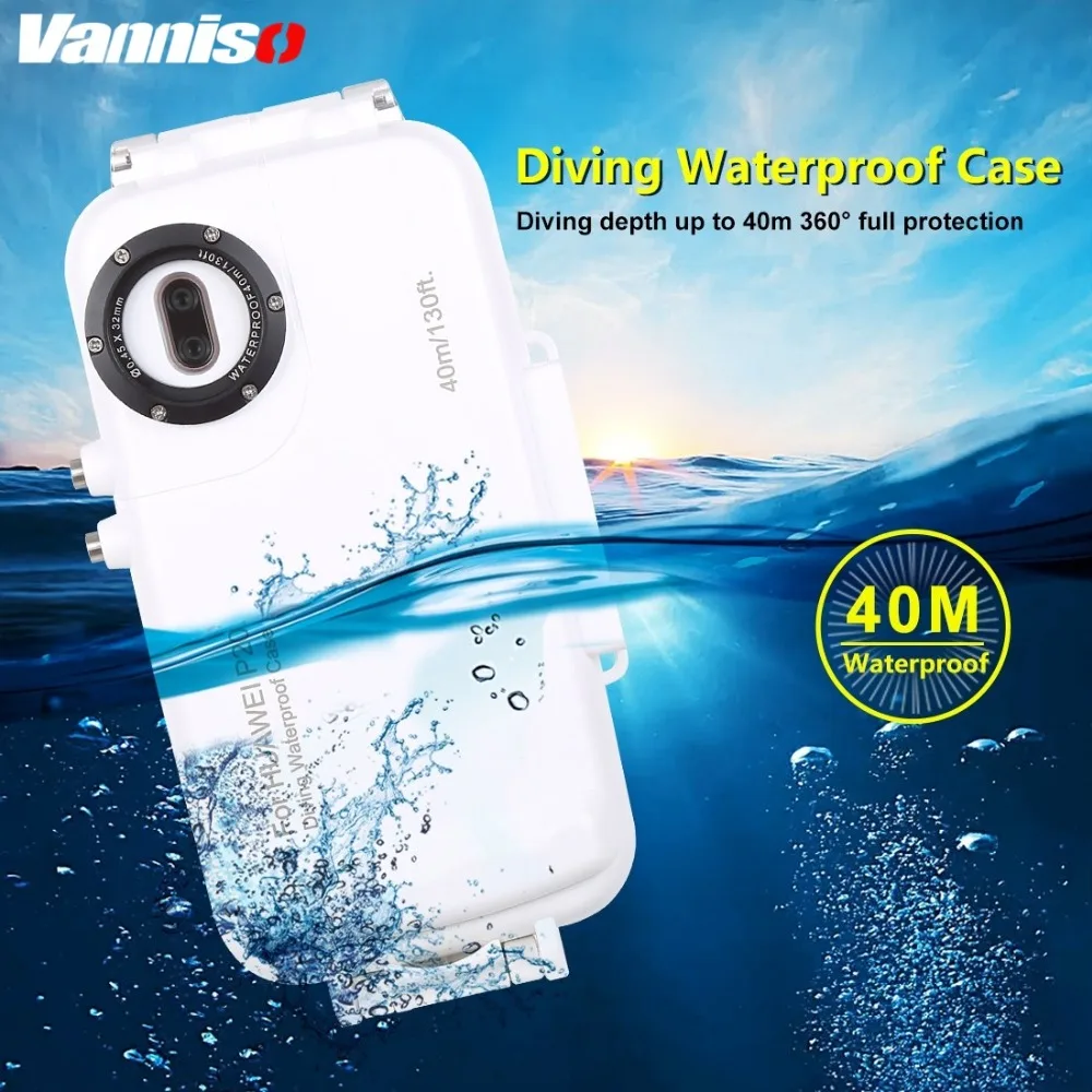 

Professional Outdoor Diving phone case for Huawei P20 P20Pro Shockproof Waterproof Heavy Swimming 40M Dive Case for Huawei p20