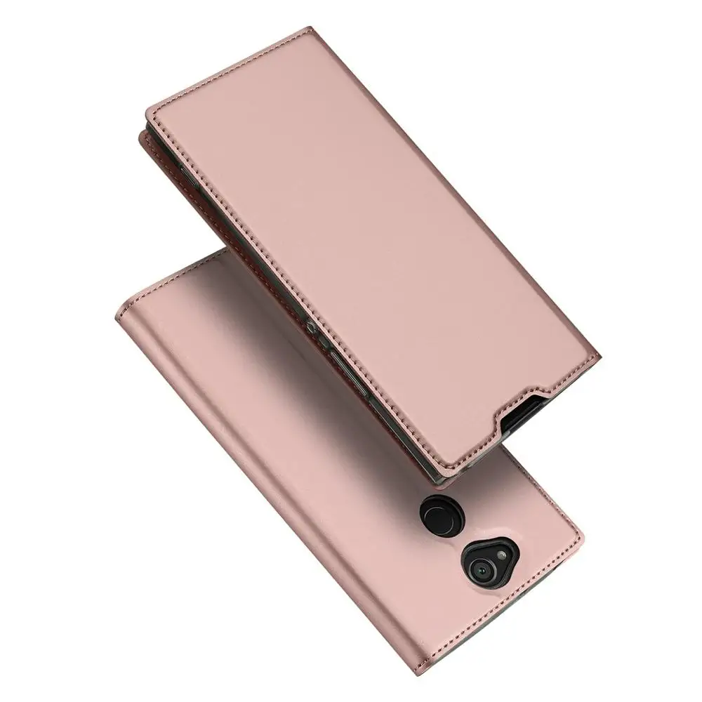 DUX DUCIS роскошный флип из искусственной кожи чехол для sony Xperia XA2 ультра кошелек чехол для телефона для sony XA1 XA2 Plus XZ1 XZ2 XZ3 чехол Coque - Цвет: rose gold