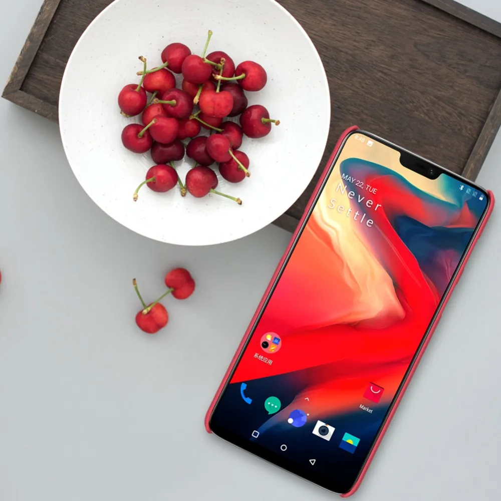 Чехол для oneplus 6, 6,28 дюймов, NILLKIN, Матовый ПК, матовая жесткая задняя крышка с подарочным держателем для телефона, one plus 6, чехол для телефона