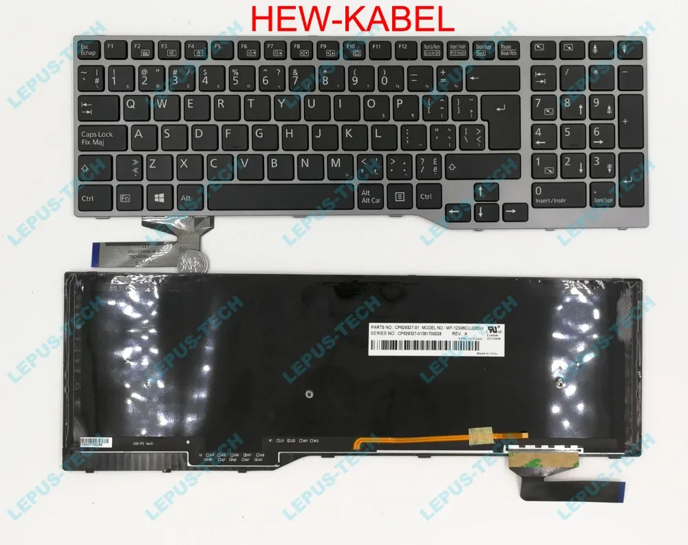Клавиатура с канадской французской подсветкой для FUJITSU E753 E754 E756 американская и