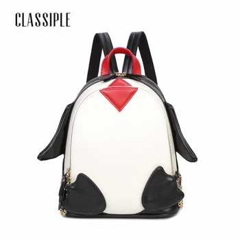 

Women Backpack Leather School Bags For Teenager Girls Pu Travel Bag Lady Tide Female Cartoon Cute Parent-child Family Large Bag