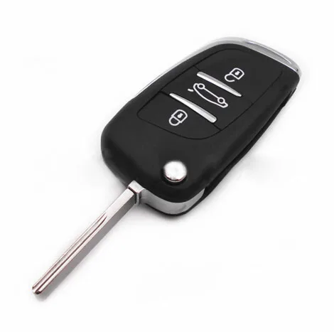 

DS Modified Flip Remote Key Shell 3 Buttons For Citroen Triumph Sega C4l C5 CE0536 Type HU83 Blade with Groove