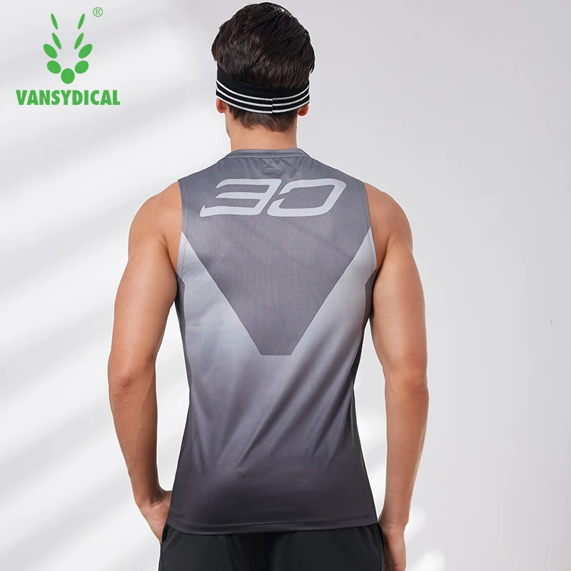 Vansydical майка для спортзала спортивные топы фитнес Мужская футболка без рукавов