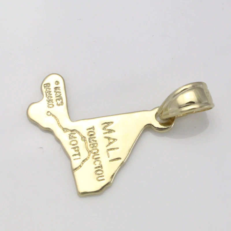 Подвеска и ожерелье с картой Мали для женщин мужчин Карта страны|pendant for necklace|pendant
