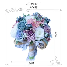 Искусственные Свадебные букеты, цветы ручной работы, розы, свадебные принадлежности для невесты, брошь для помолвки, яркий пион, винтажная