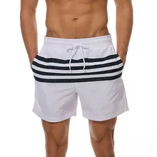 Быстрое высыхание молодых Для Мужчин's Цвет шорты плавательные пляжные шорты в полоску серфинга Плавки Костюмы дышащая пляжная V10