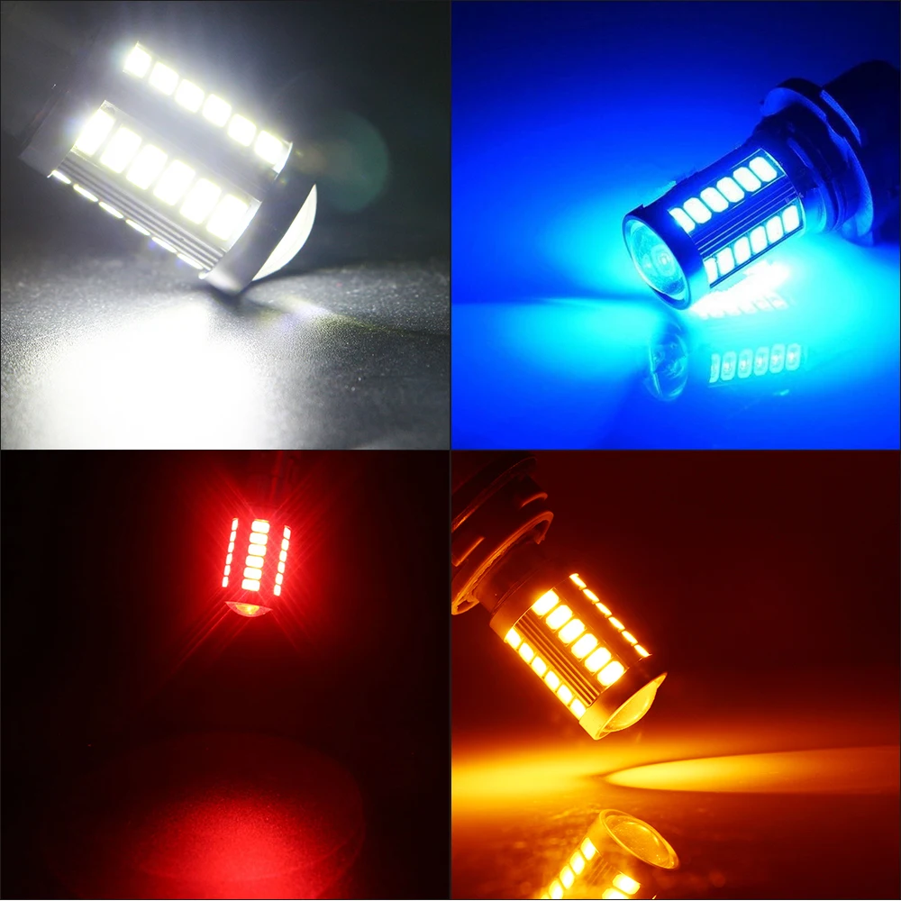 YM E Bright 2 шт. T20 7443 7444NA W21/5 Вт 5730 33 SMD 12 В 24 постоянного тока стоп сигнал Автомобильные