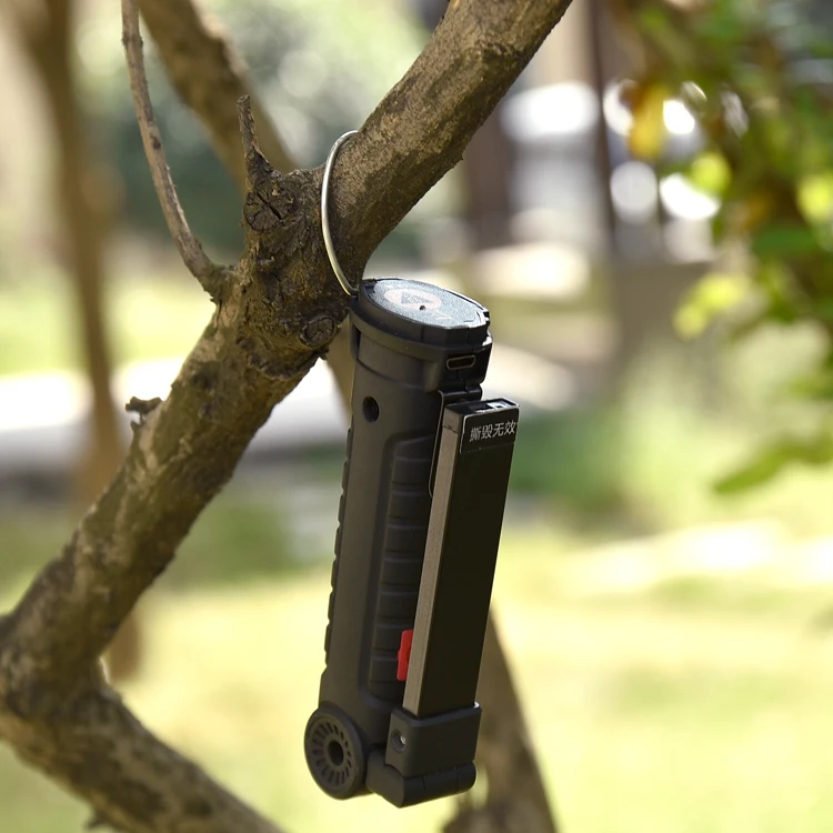 Многофункциональный 360 градусов вращения USB Перезаряжаемые COB + светодиодный аварийного беспроводные Worklight складной свет с магнитом и крюк