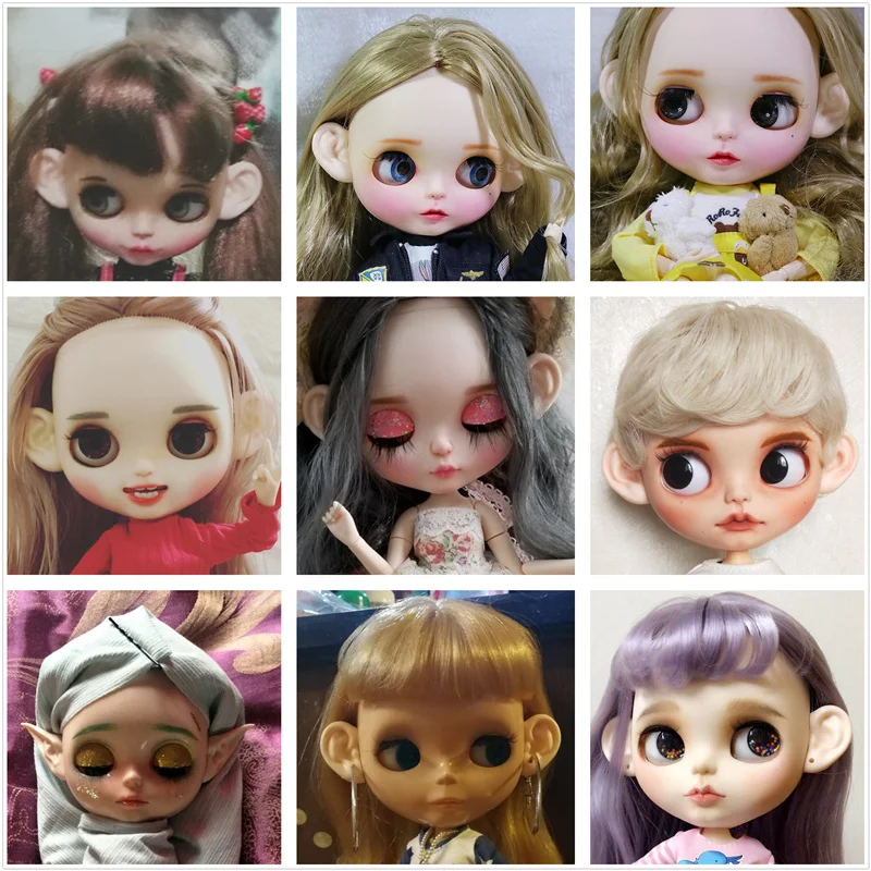 Blyth Doll 1/6 Elf and Human Plastic Ear white natural tan dark and super dark skin Suitable for 30cm doll DIY accessories Gift 3
