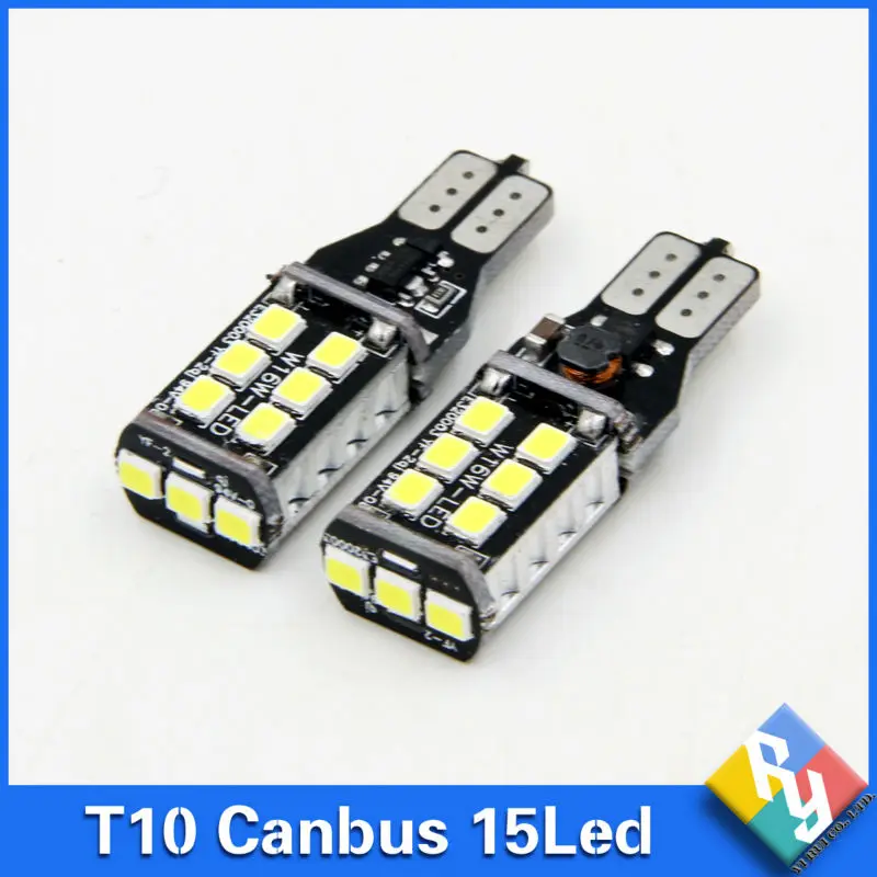 2pcs canbus led W16W LED CANBUS T15 15led 2835smd Chip LED High Power