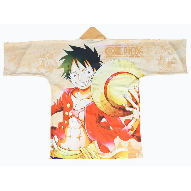 Аниме ONE PIECE Monkey D. Luffy плащ Haori японский костюм для косплея для мужчин и женщин Повседневное кимоно юката