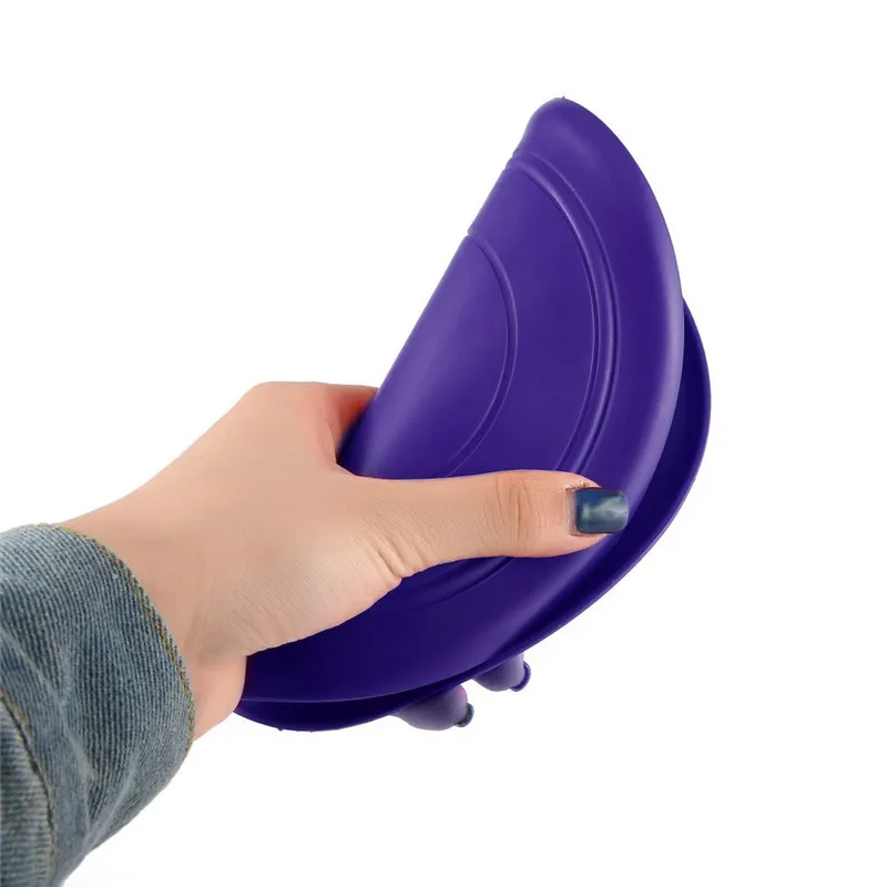 الحيوانات الأليفة الكلاب سيليكون في الهواء الطلق التدريب جرو تحلق أقراص الكلب إحضار لعبة كلب تحلق القرص الأسنان مقاومة لعبة تدريب