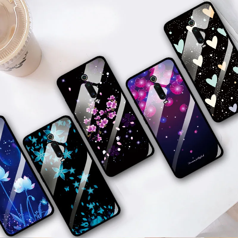 

For Redmi K20 Pro 6 5A 6A 7A 5 5Plus Soft Case Cover Tempered Glass For Xiaomi F1 Mi9 Mi8 SE Lite Mi 9T Pro F1 Note 4 4x 5Pro 7