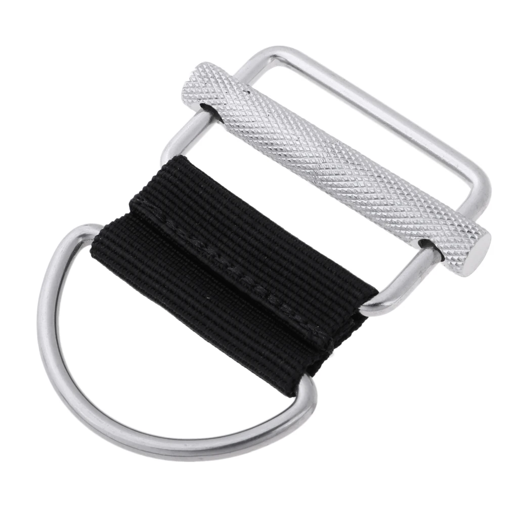 1 Pcs Stainless Steel Technical Scuba Diving Standard BCD Weight Belt Buckle With D Ring Free Diving Accessories Replacement