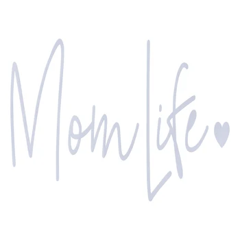 

Fashion Mom Life Car Rearview Mirror Stickers Car Decal for All Cars - 20x15cm (White)