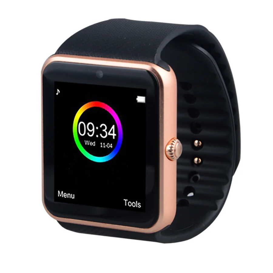 Smart Watch GT08 Clock Sync Notifier Support Sim Card Bluetooth Connectivity Apple iphone Android Phone Smartwatch Watch T50