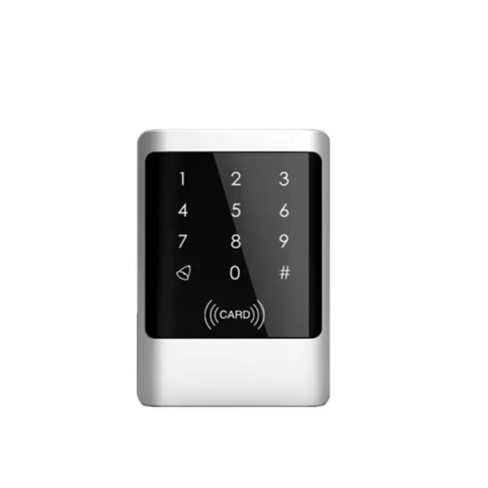 

Free shipping Touch screen&Metal case125KHZ RFID +password IP6 waterproof access control system/ free send 10pcs crystal keys