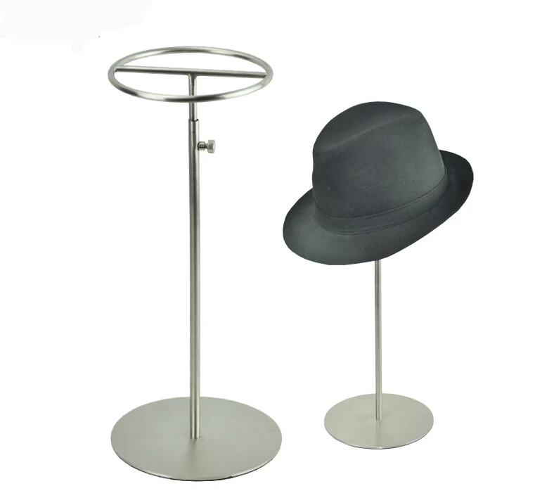 Metal stainless matte polished Hat display stand simple fashion hat