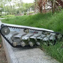 T750 гусеничный Танк из нержавеющей стали, робот-шасси, мобильный умный автомобиль, двойной склад, дизайн, высокая совместимость для DIY робота