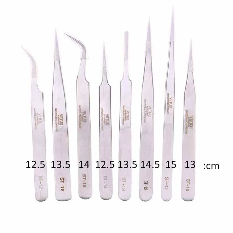 

Genuine SP Series Ultra Precision Stainless Tweezers for Eyelash Extension Anti Acid ESD Tweezer
