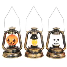 

Retro Halloween Handheld Lantern Night Light Portable Decorative Lamp Emit Light and Make a Sound Holiday Lamps Party Lighting