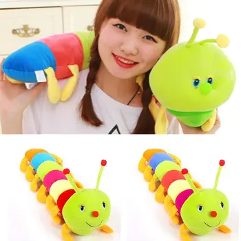 

1 Piece 50CM Colorful Caterpillars Millennium Bug Doll Plush Toys Baby Kids Large Caterpillar Hold Pillow Doll 88 -17 N S7JN