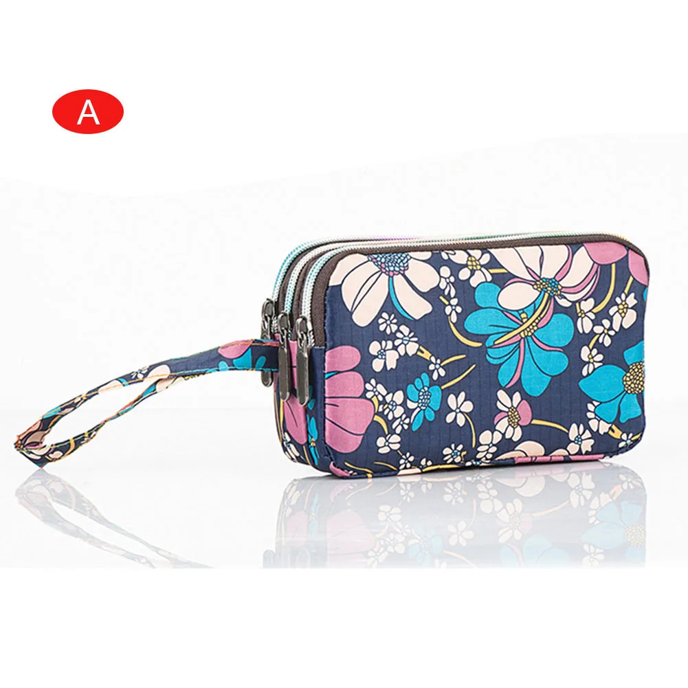 

Ladies Purse Zipper Handbag Cute 3 Layer Portable Wallet Bag Phone Bag Credit Wallet Card Holder AB@W3