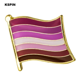 pride Flag Badge Flag Brooch National Flag Lapel Pin International Travel Pins Collections XY0349 - Цвет: XY0349