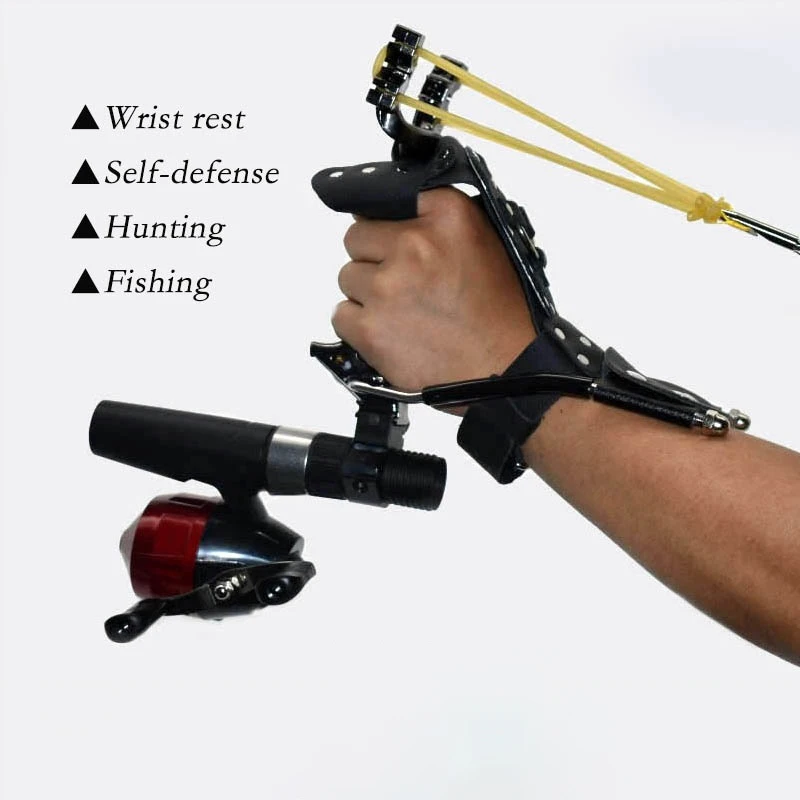 

Professional Fishing Slingshot Set Powerful Shooting Catapult Hunting Outdoor Launcher or Fishing Hunting Accurate Shooting