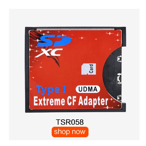 TISHRIC 2018 2 порты Micro SD TF CF адаптер для MicroSD HC Compact Flash Тип I устройство чтения карт памяти конвертер