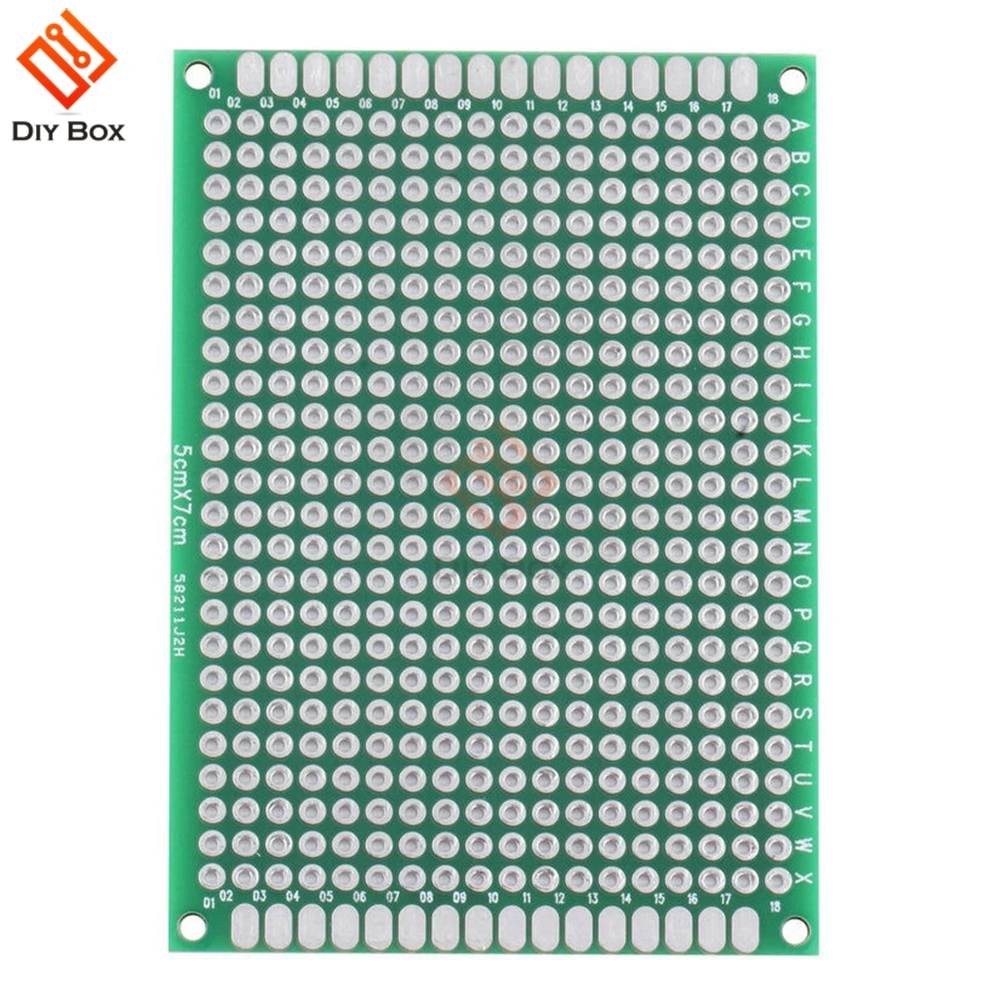 10 шт. двухсторонний Прототип PCB Луженая универсальная макетная плата 5x7 см 50 мм x 70 мм FR4